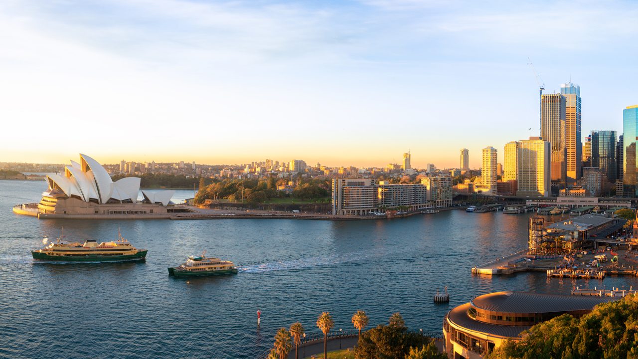 skyline view of Sydney, Australia 