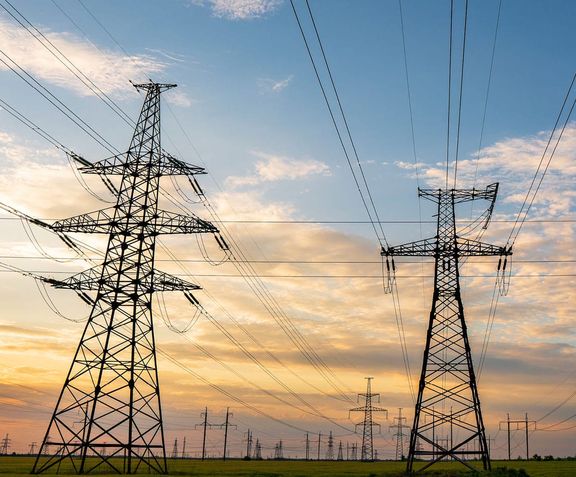 transmission towers