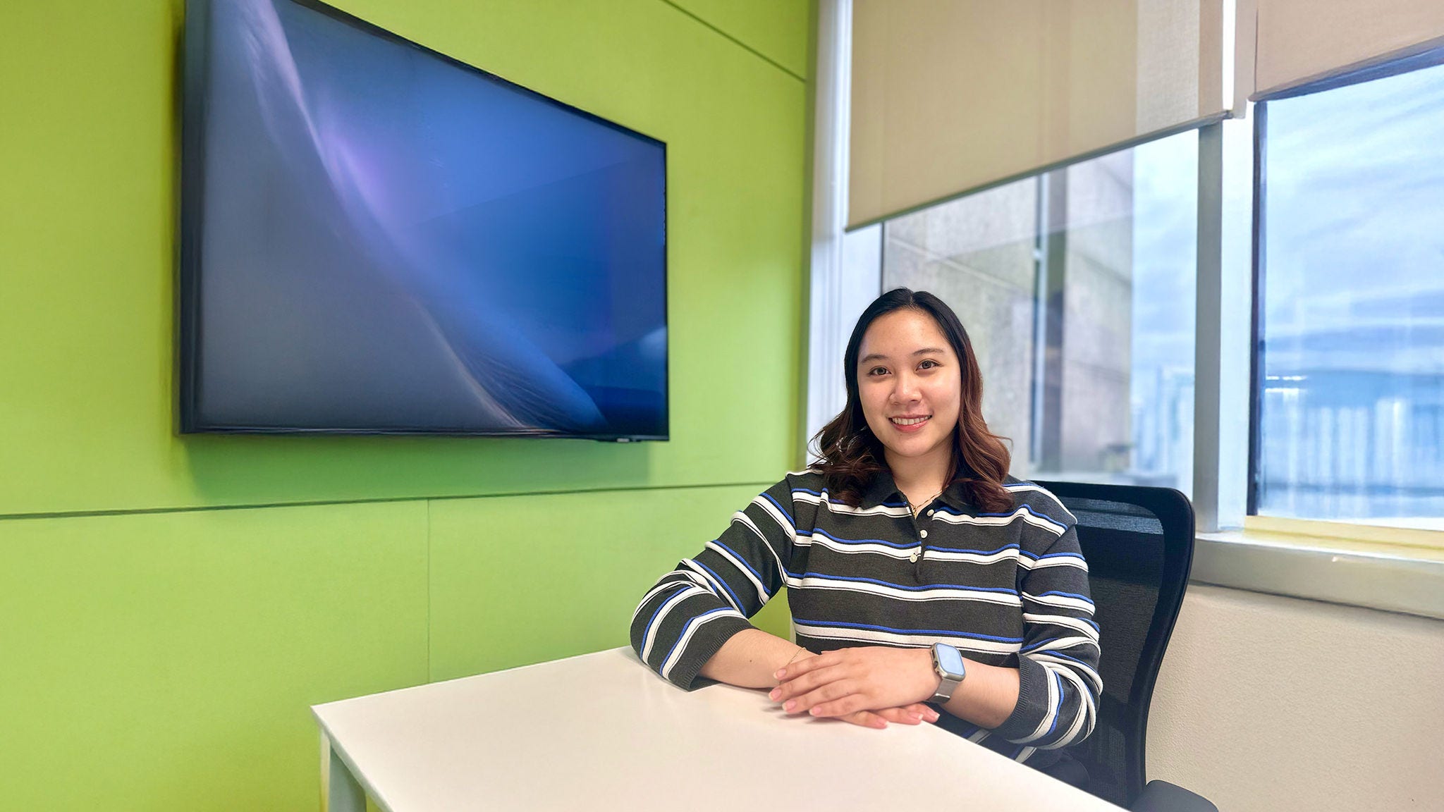 Patricia Santiago in Manila office