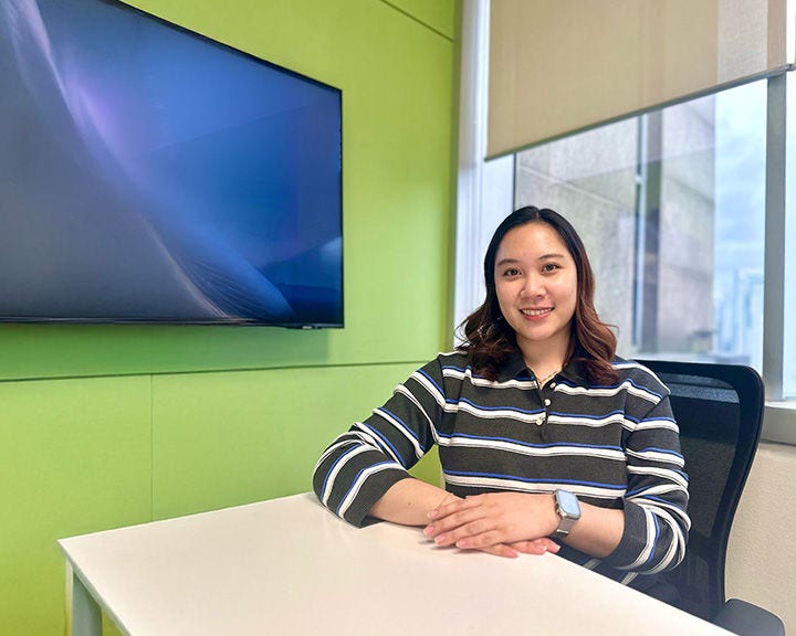 Patricia Santiago in Manila office
