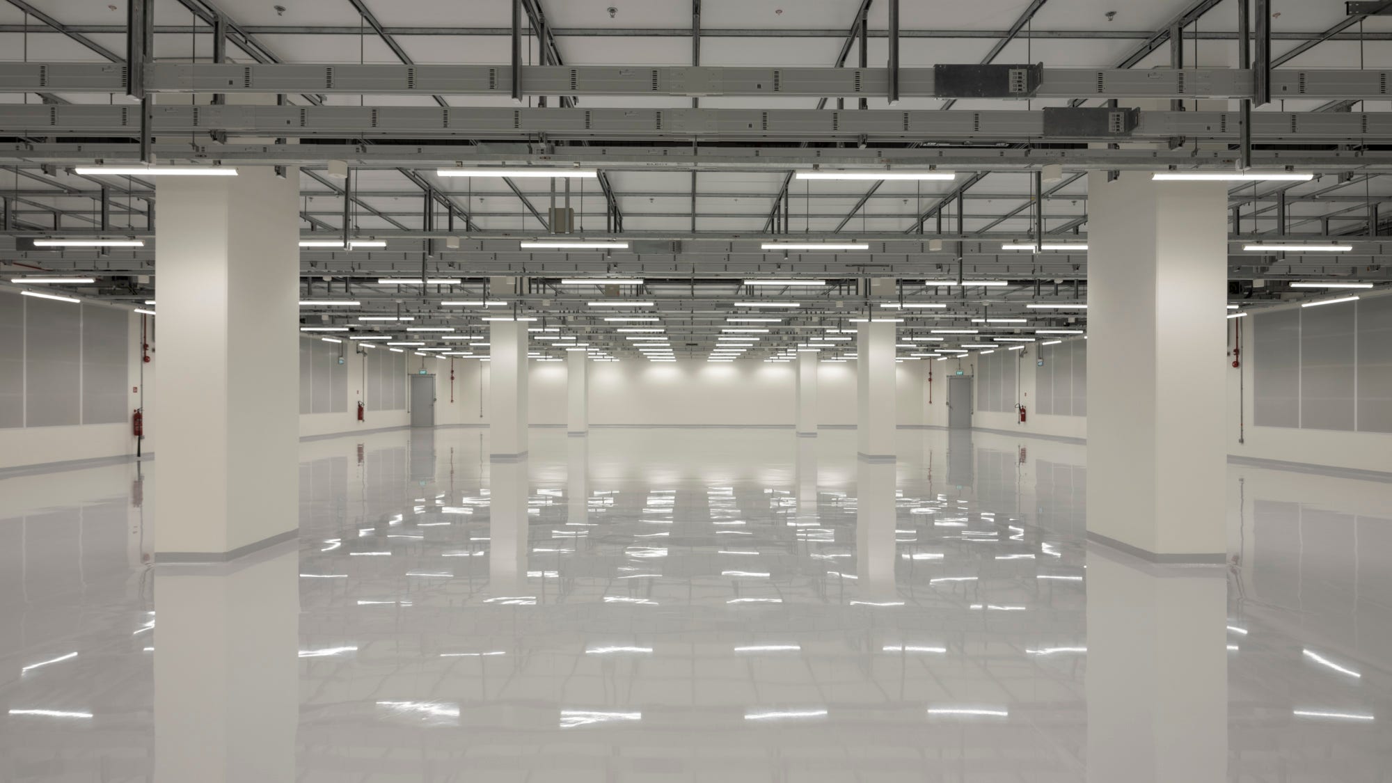 large empty white room