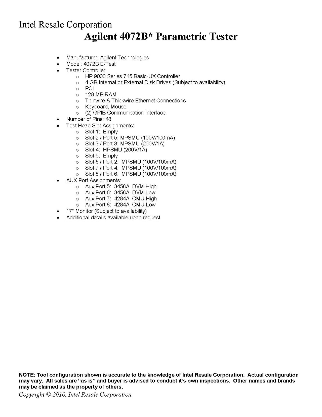 Testing 4067 Automated Test Equipment (ATE) | Parametric Tester | Macquarie Group