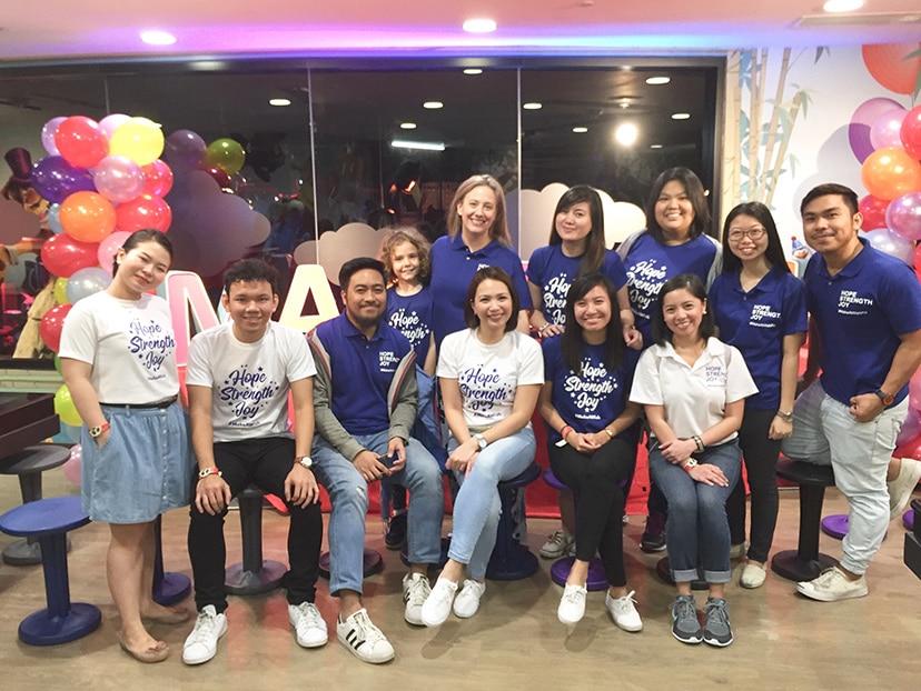 During 2017 Foundation Week, Manila staff held a fundraising event for the Make a Wish Foundation