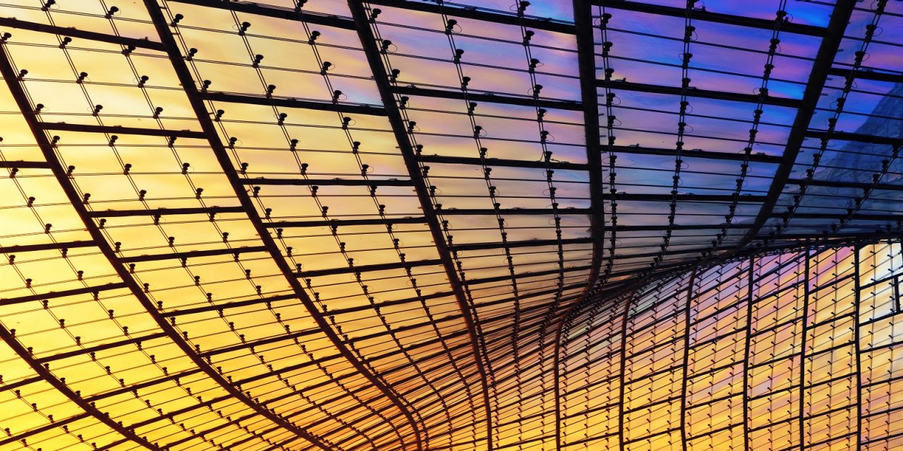modern glass facade, abstract composition