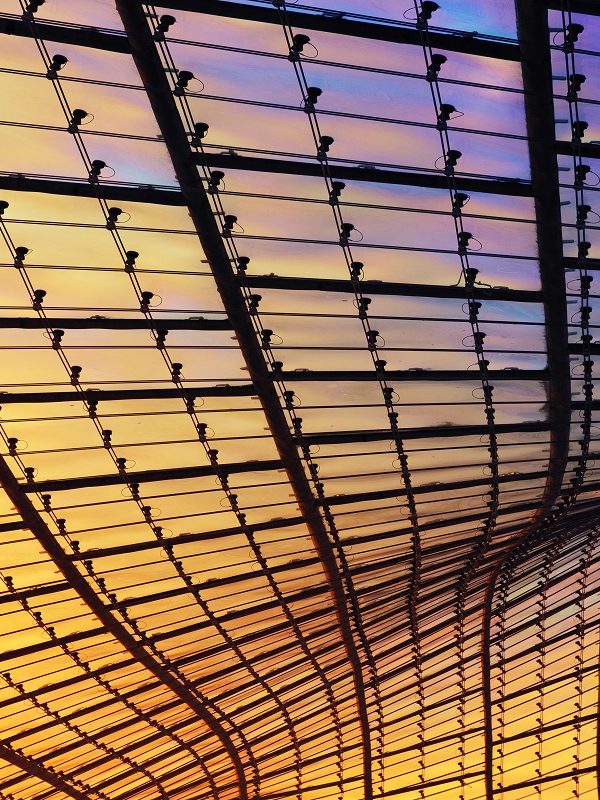 modern glass facade, abstract composition