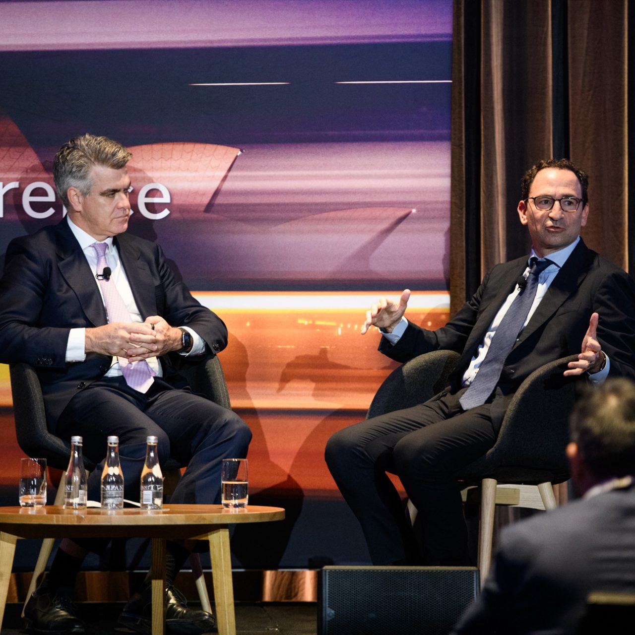 Tim Joyce and Jon Gray speaking at the Australia Conference 2024