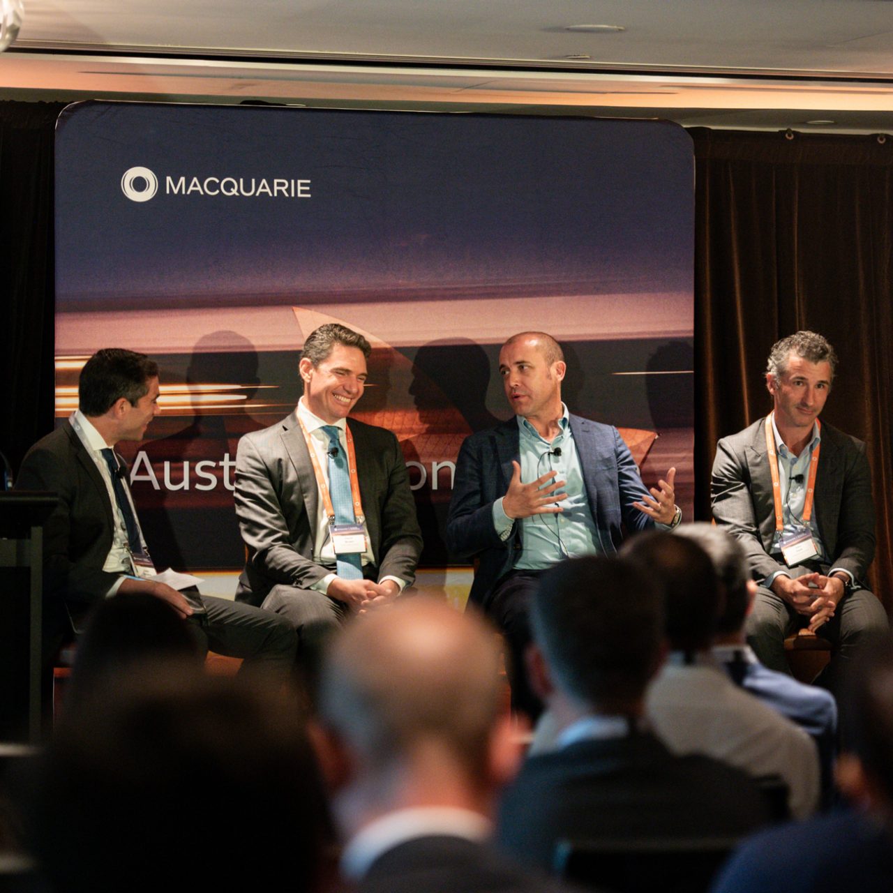 Daniel Pittorino hosting a panel session at the Australia Conference 2024