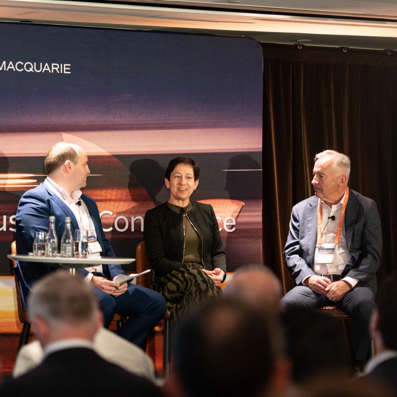 Jamie Odell, Toni Korsanos and David Fabris speaking at the Australia Conference 2024