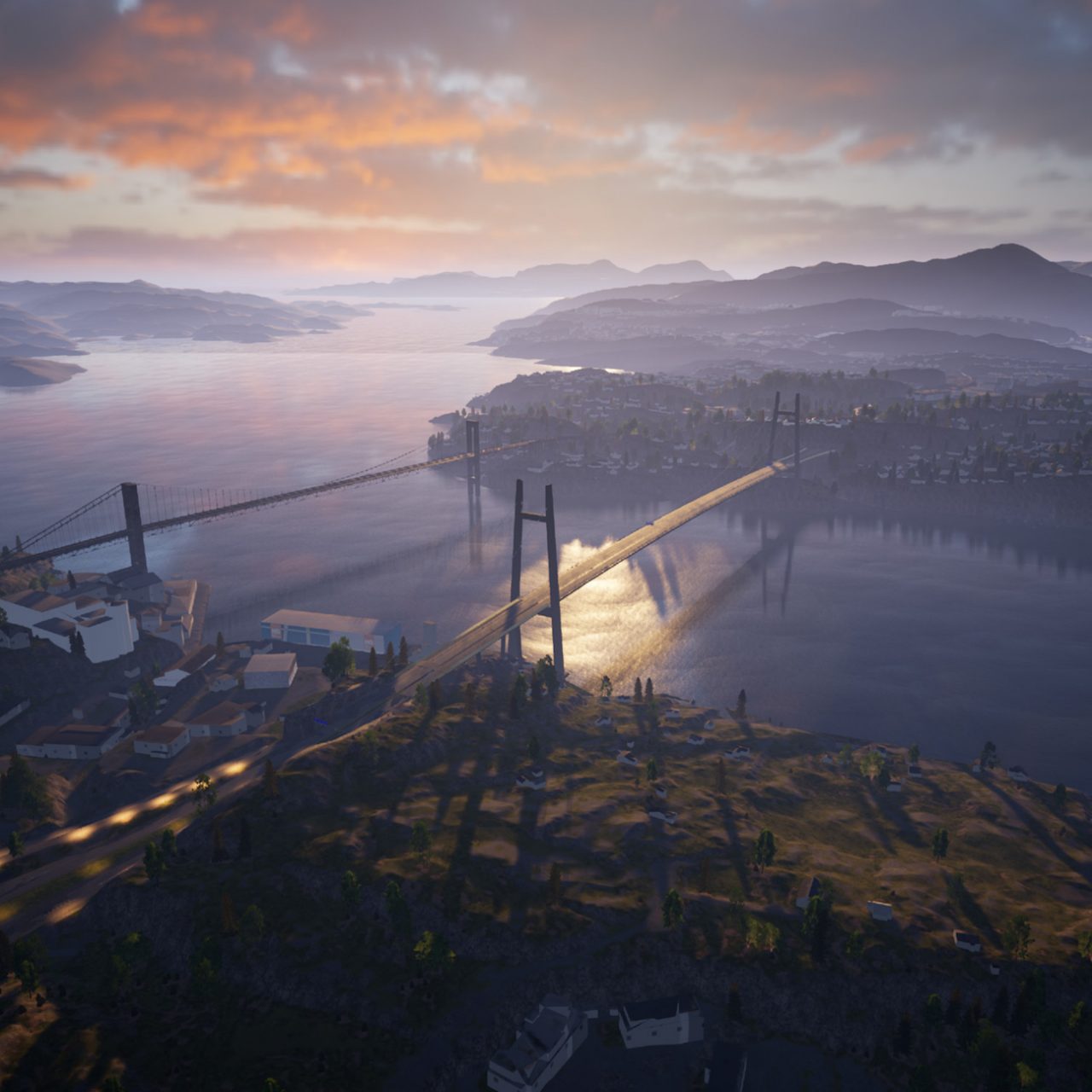 Render of SotraLink infrastructure project in Norway