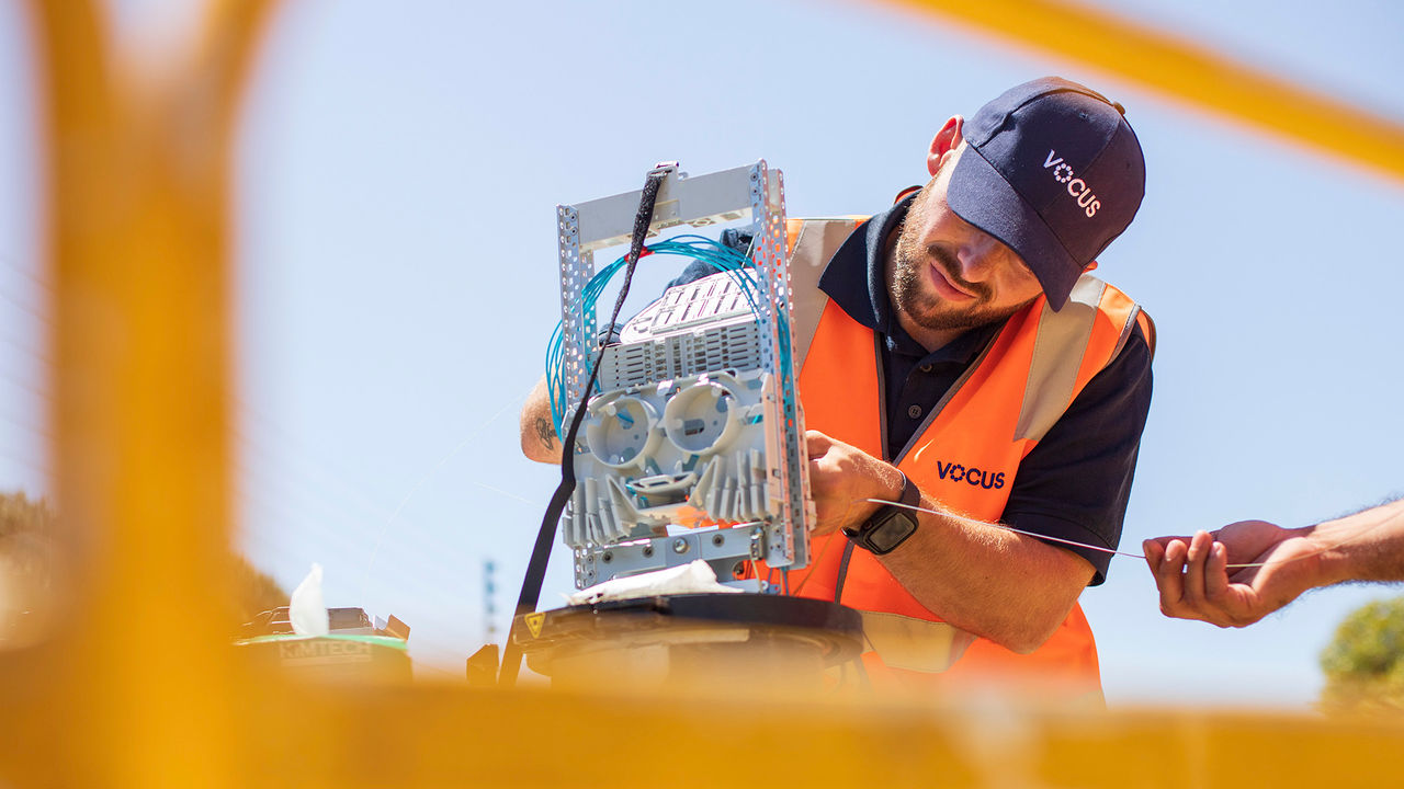 Transforming Australia’s telecommunications industry, through support for fibre and network solutions provider Vocus