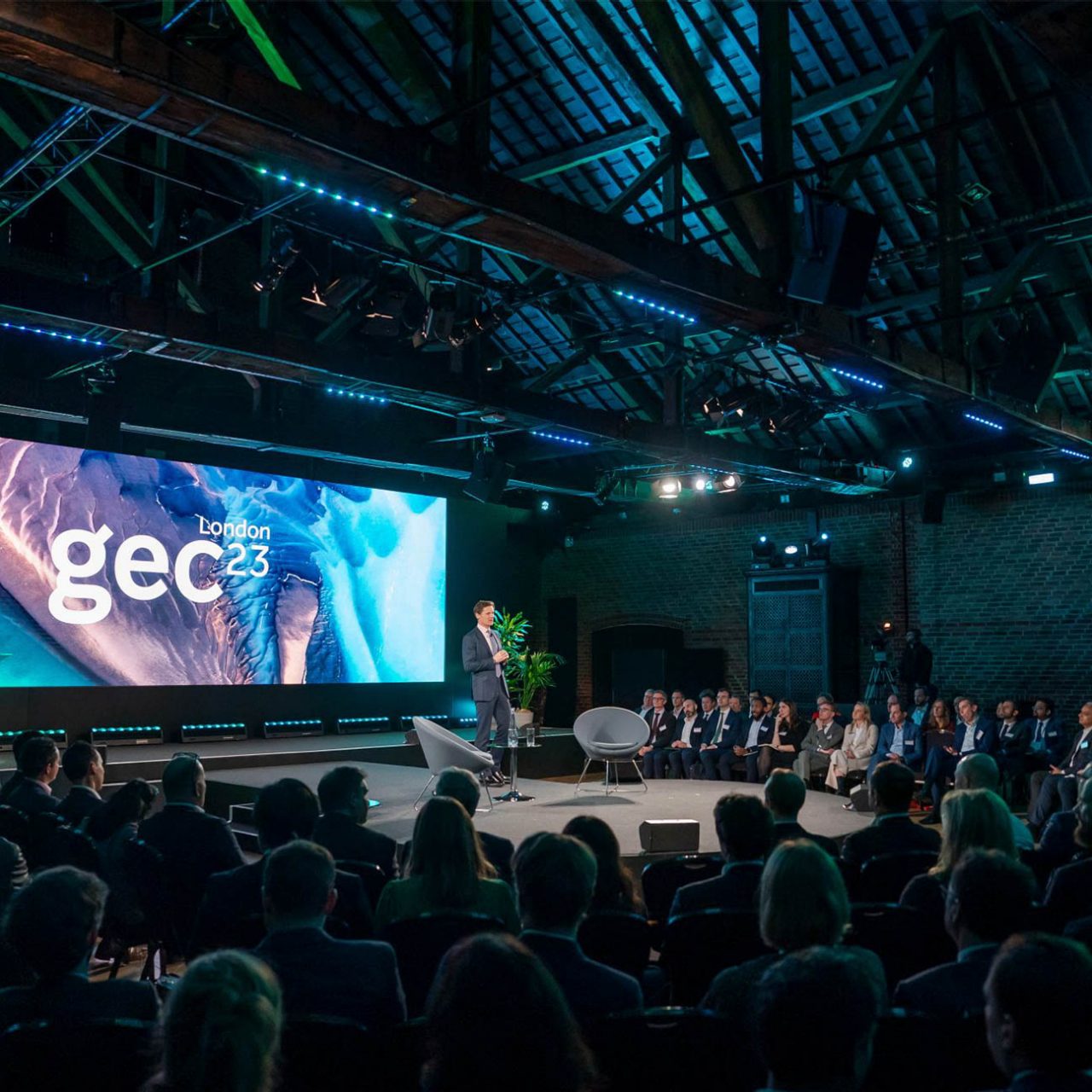 Paul Plewman, Macquarie EMEA Chief Executive Officer talking at the Green Energy Conference in London