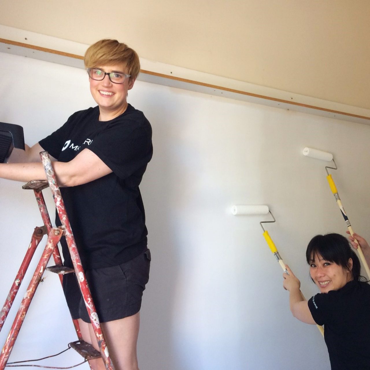 Melbourne staff spent two afternoons painting a room at the Raise Foundation’s Melbourne office
