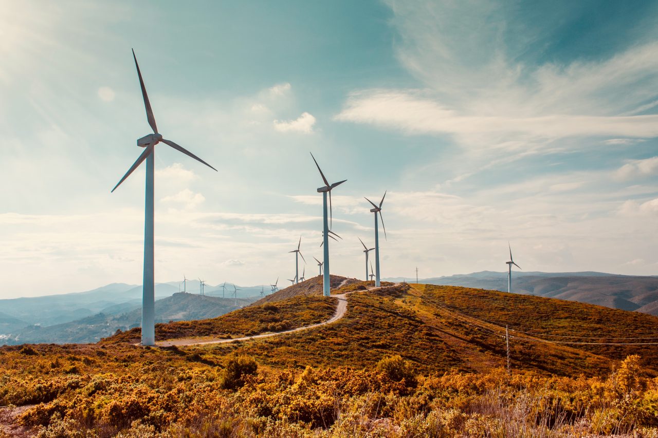 Wind turbines on beautiful sunny summer autumn mountain landscape, Curvy road through mountain Eolic park, Green ecological power energy generation, Wind farm eco field



shutterstock-1189160374