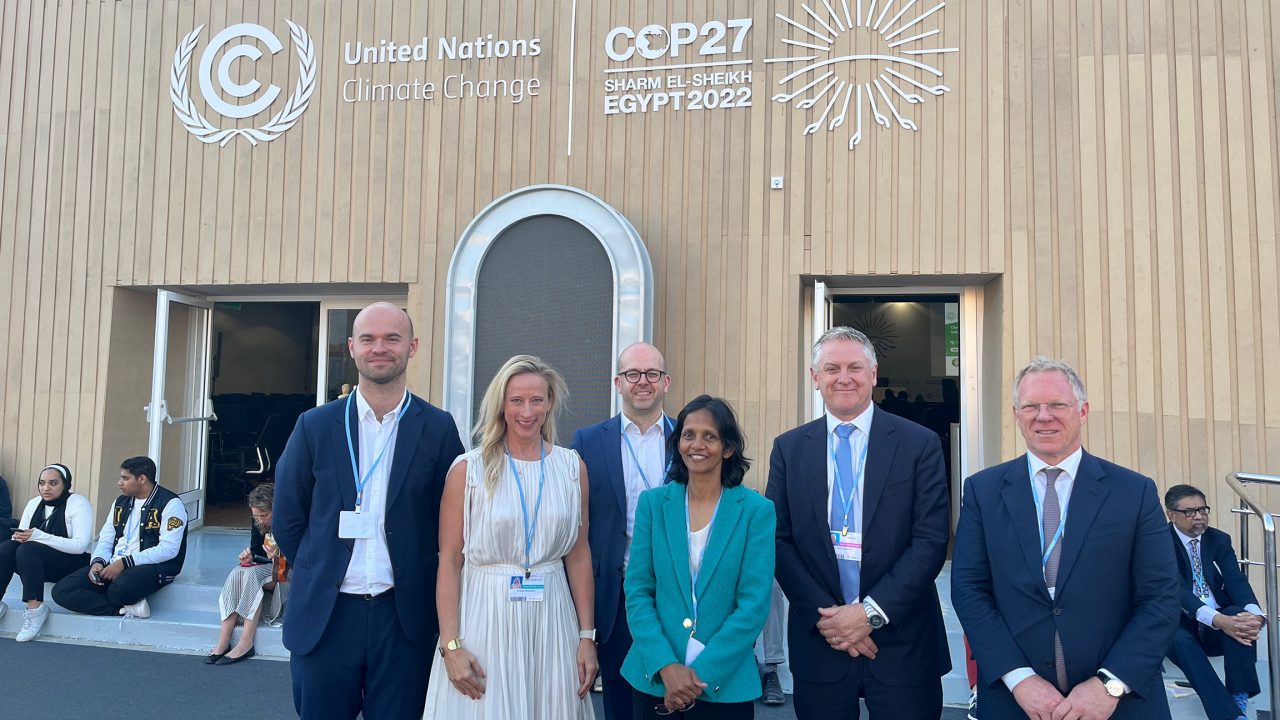 Members of the Macquarie delegation at COP27.