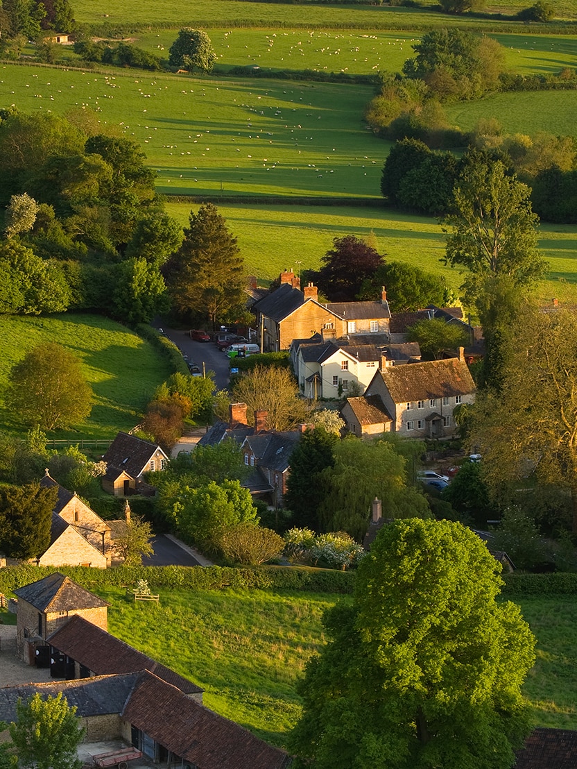 Rural community in the hills