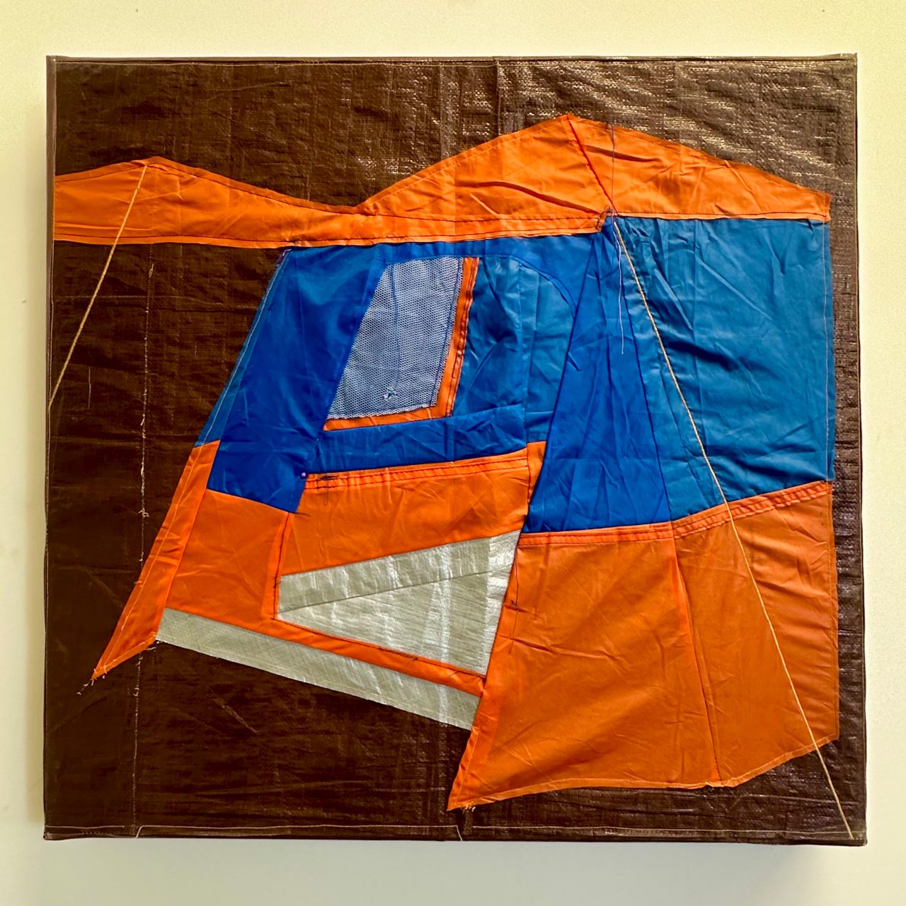 orange and blue (tent study) by Mitchell Davis