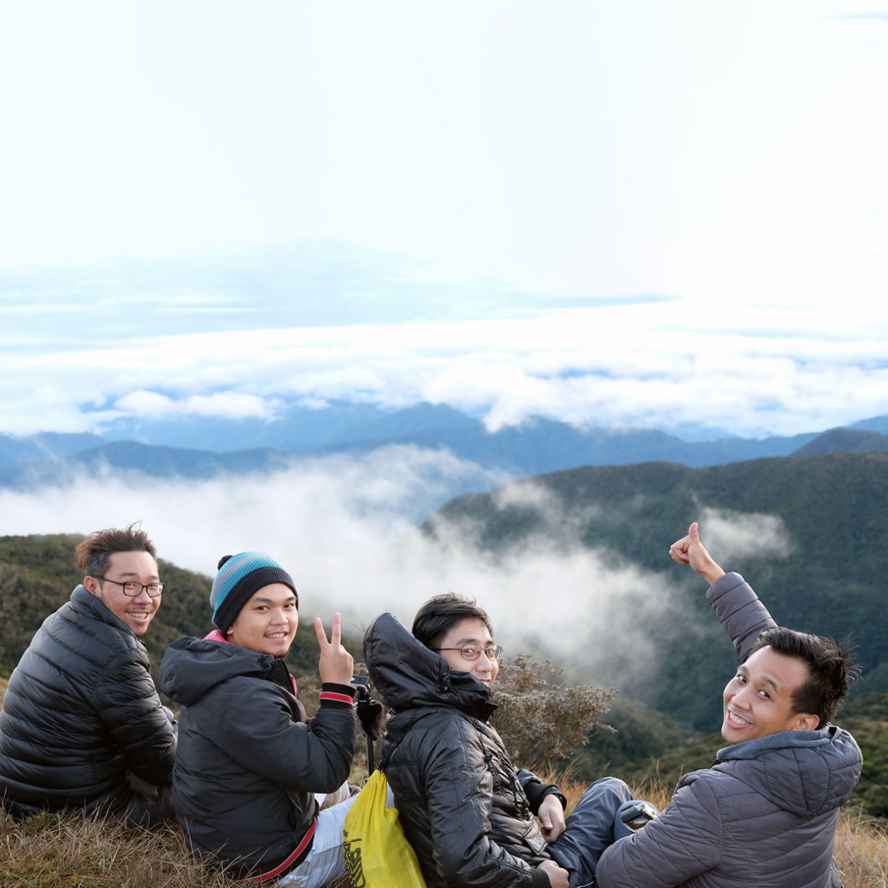 Theejay and colleagues in the Outdoor Employee Network Group hiking