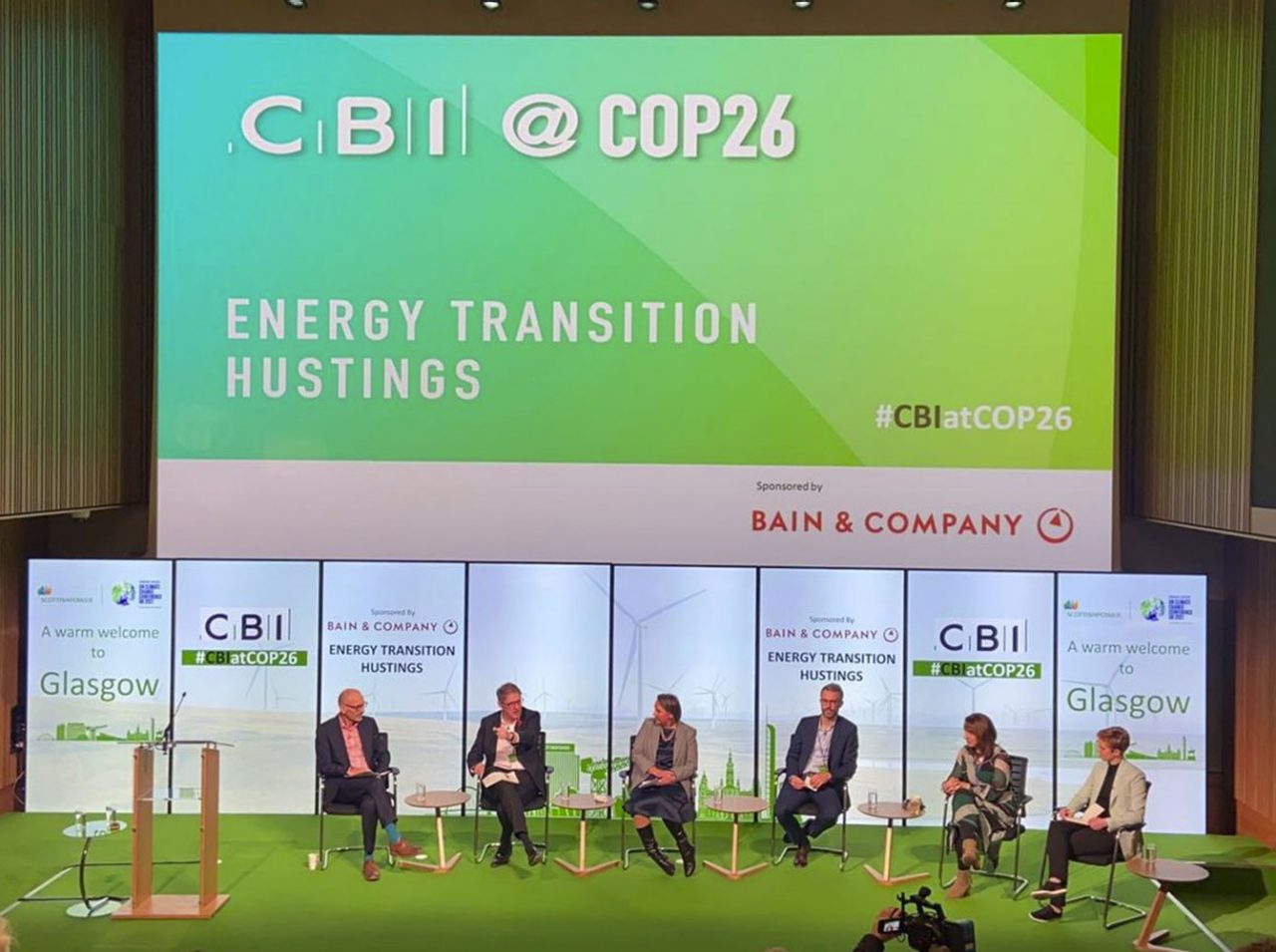 Raphaelle Vallet (far right), Senior Manager in MAM Green Investments, joins a panel on the role of financial institutions in financing the transition to clean energy and emerging challenges in energy market regulation.