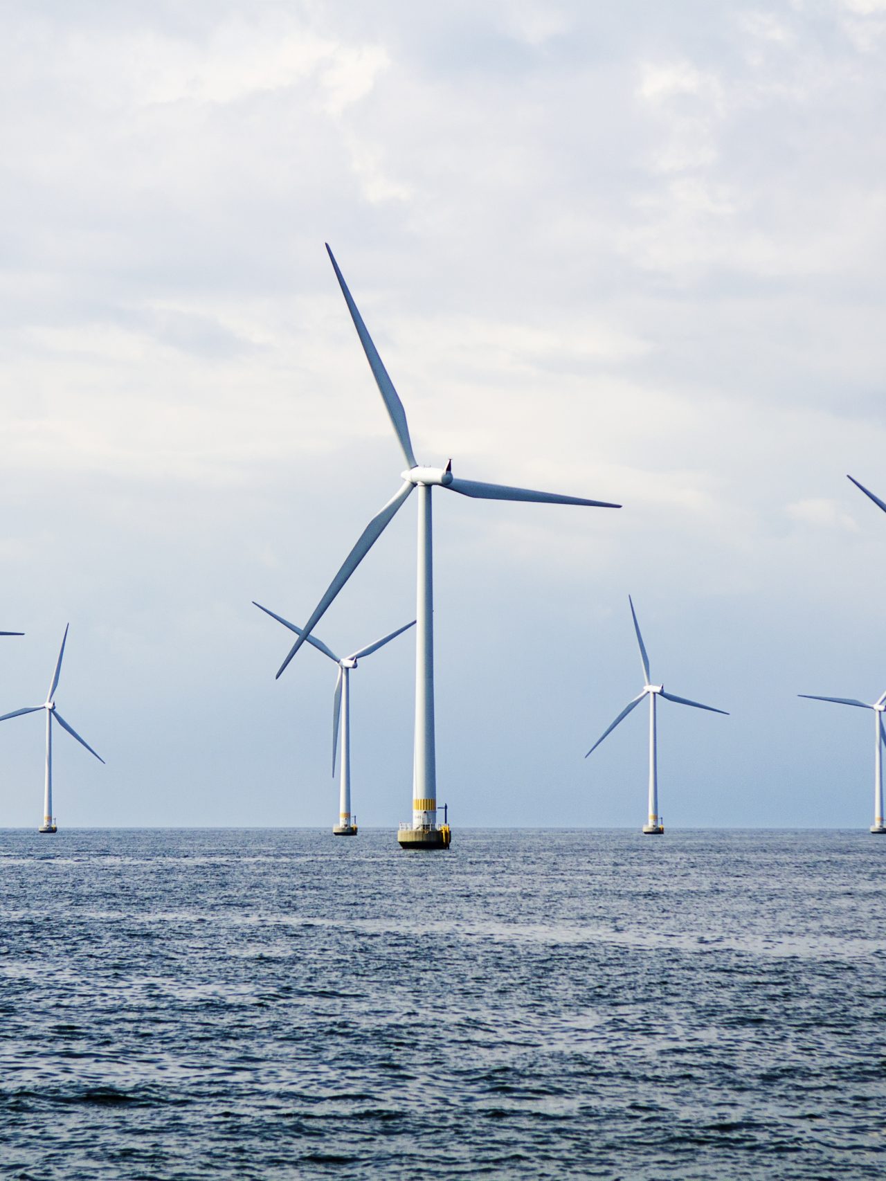 Wind turbines at sea