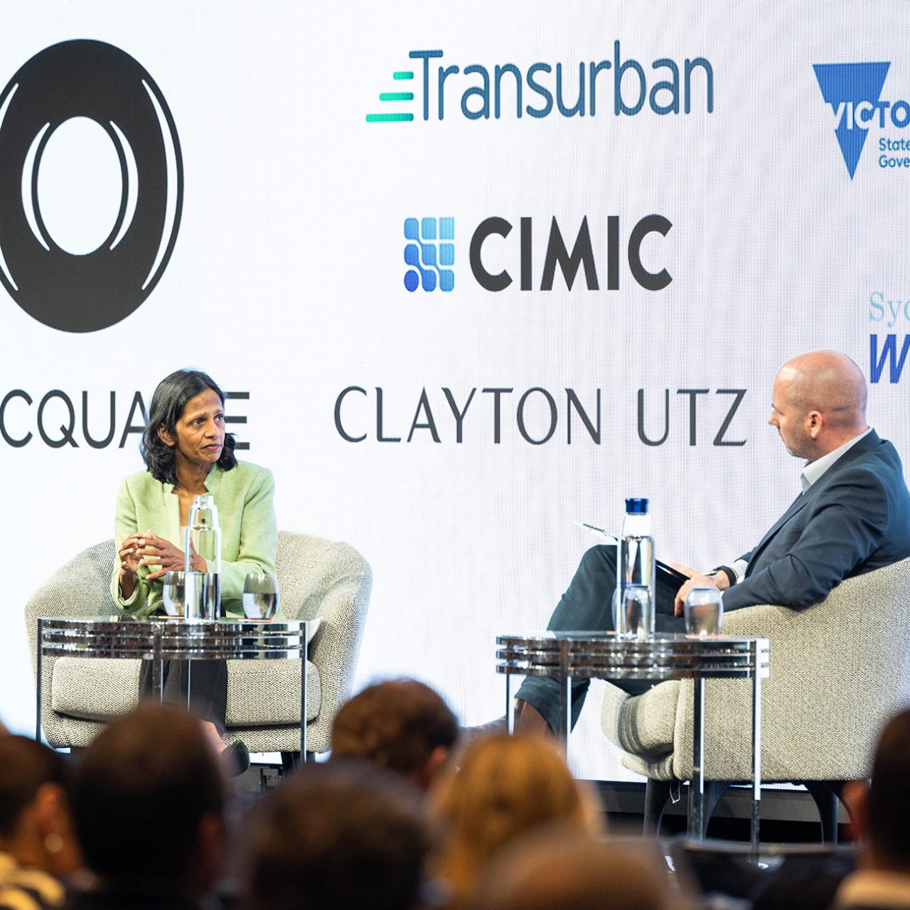 Shemara Wikramanayake, Macquarie Group CEO and Managing Director, speaking in a fireside chat at the 2024 Infrastructure Partnerships Australia conference