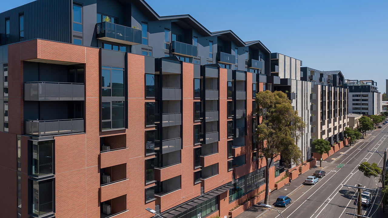 Local: Residential Kensington apartments, Victoria, Australia.