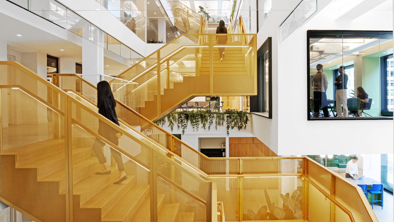 Lobby of Macquarie's Shelley Street office in Sydney, Australia