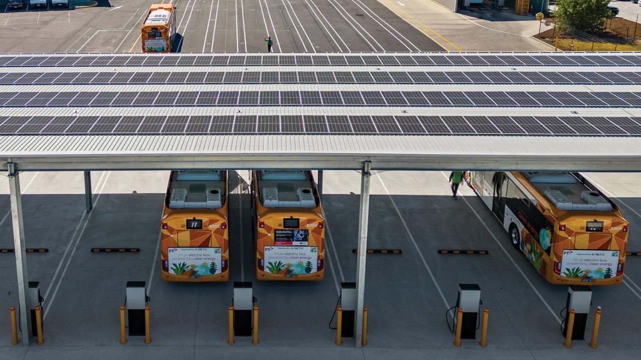 Aerial shot of Kinetic's Sunshine West depot