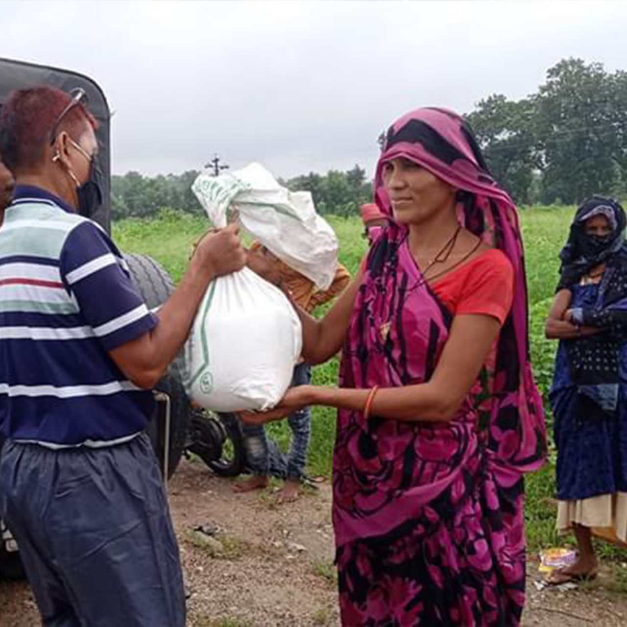 Bosconet, a charity organisation, bringing relief goods to locals in India during the COVID-19 pandemic 