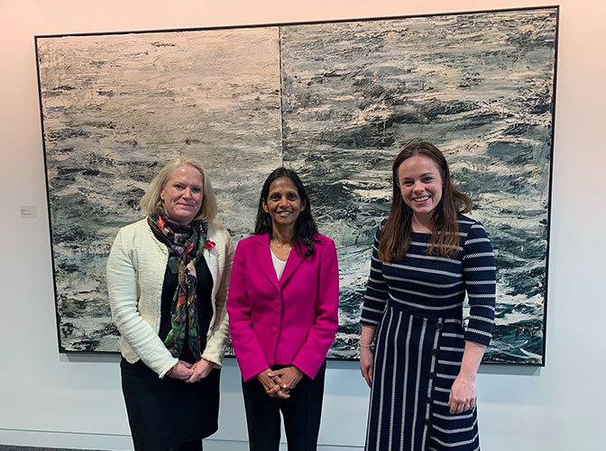 ilidh Mactaggart, Chief Executive of the Scottish National Investment Bank; Shemara Wikramanayake, Managing Director and CEO of Macquarie Group; and Kate Forbes MSP, Scottish Cabinet secretary for Finance and the Economy. 