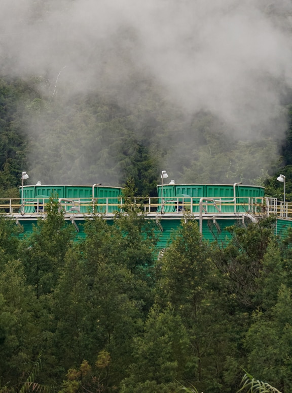 Geothermal energy plant in Indonesia