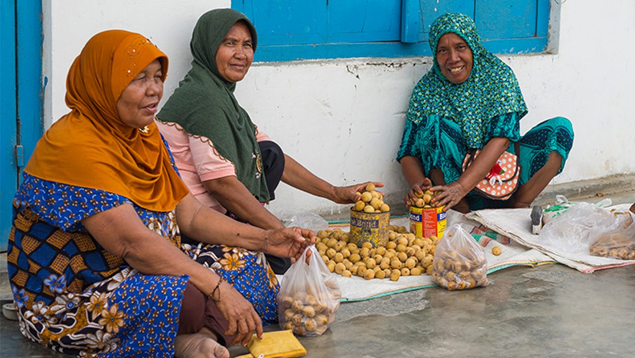A group of women from Ampana in Central Sulawesi, Indonesia